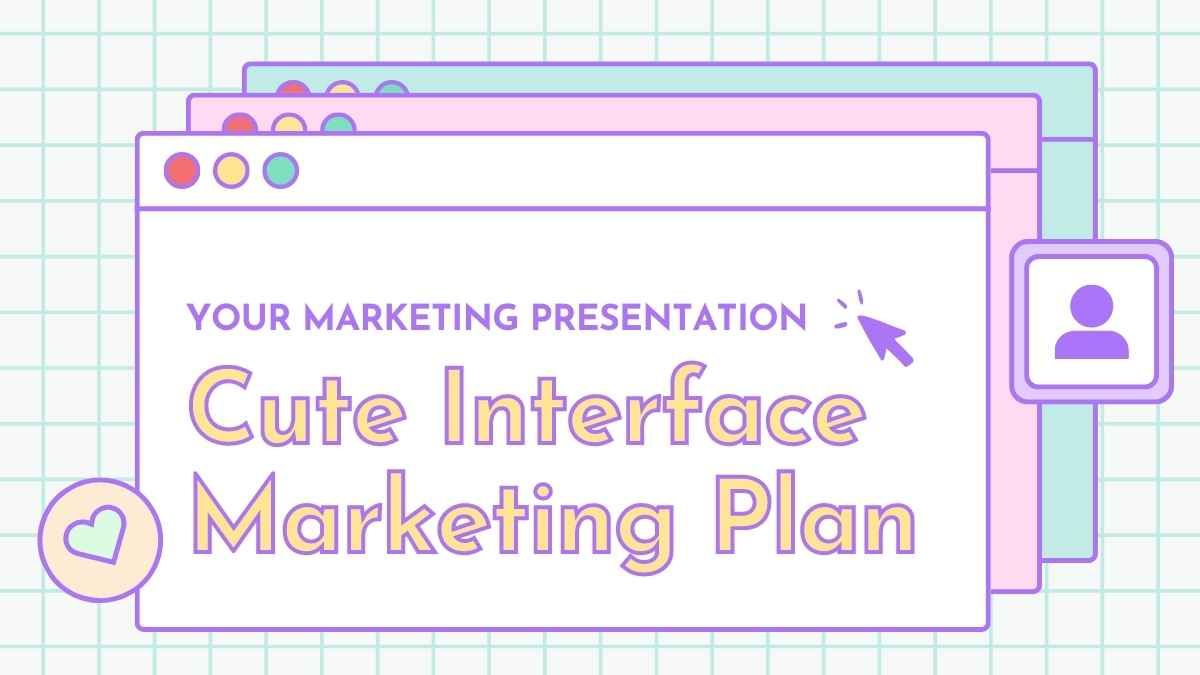 Pastel Cute Interface Marketing Plan Presentation - slide 0
