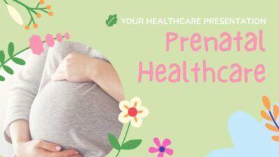 Pastel Illustrative Floral Doodles Prenatal Healthcare Education Presentation