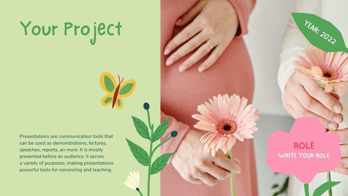 Pastel Illustrative Floral Doodles Prenatal Healthcare Education - slide 13