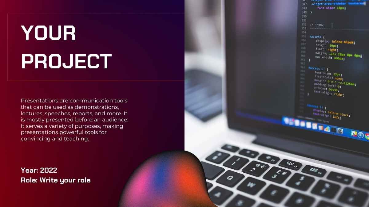 Red and Purple 3D Modern Background Pitch Deck - slide 10