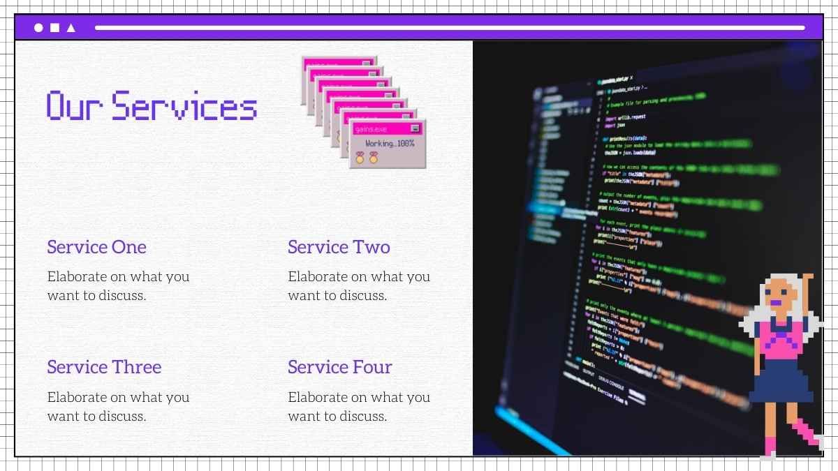 緑と紫のレトロなインターネットの美学的なマーケティングプラン - slide 14