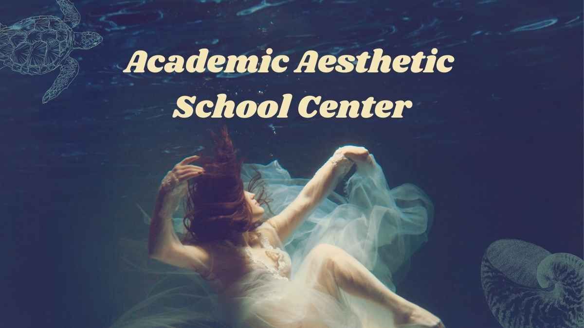 Green and Yellow Academic Aesthetic School Center - slide 0