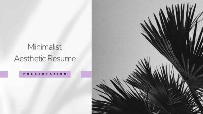 Grey And Purple Minimalist Aesthetic Resume