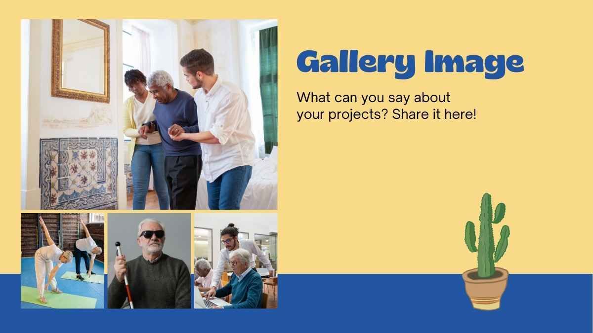 Blue and Yellow Assisted Living Center Pitch Presentation - slide 8