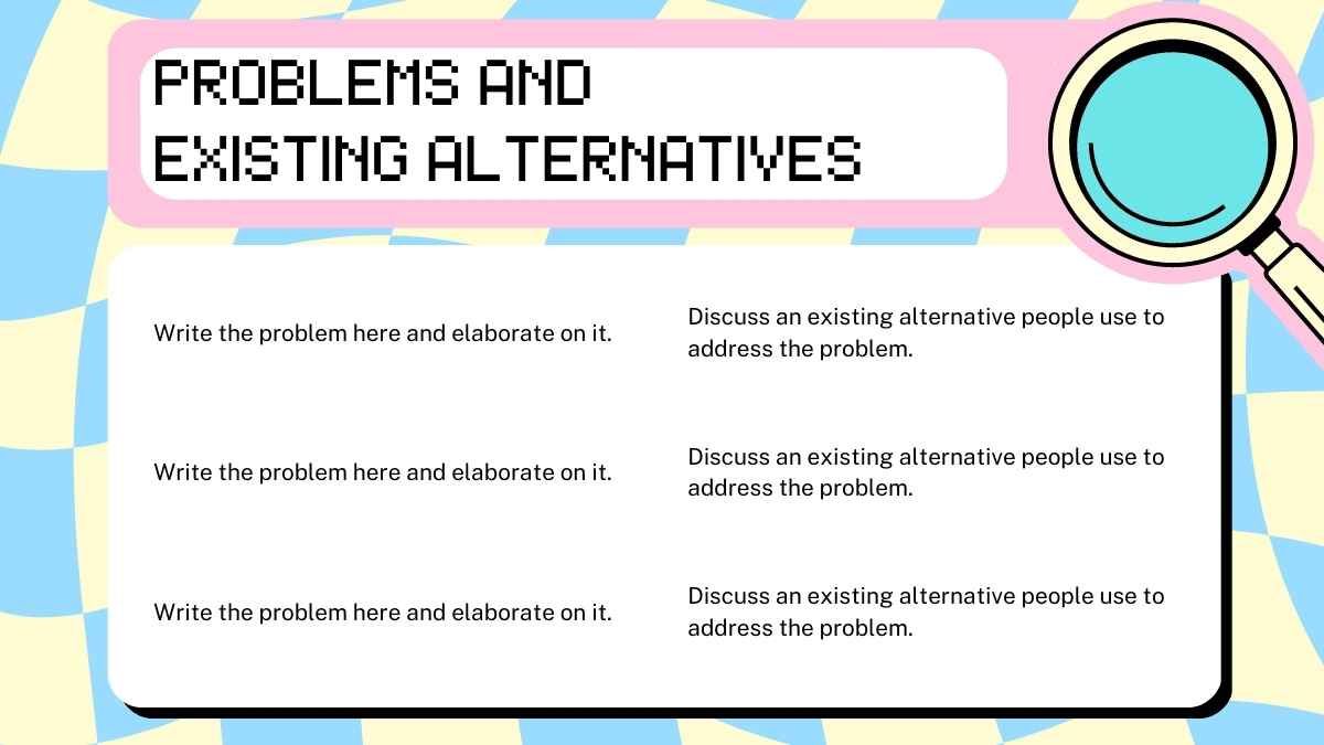 Pink, Blue and Yellow Cute Retro Illustrative Web Project Proposal Presentation - slide 4