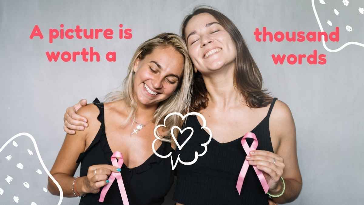 Rosa e bege: conscientização sobre o câncer de mama - slide 14