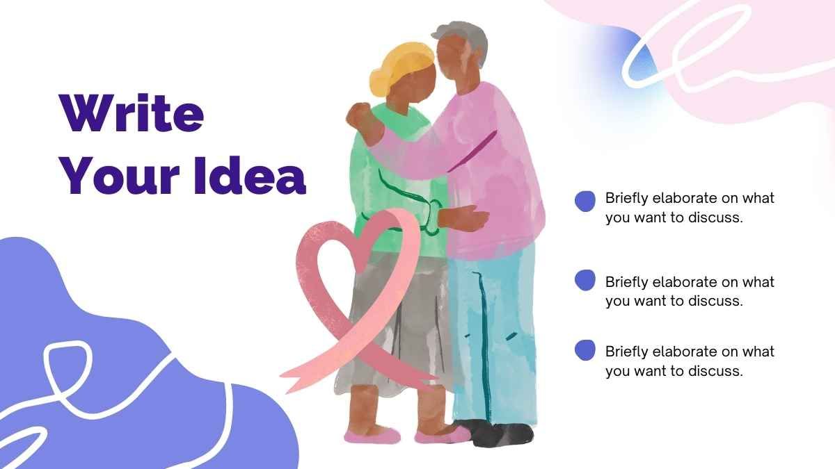 Pink and Blue Lung Cancer Awareness Presentation - slide 9