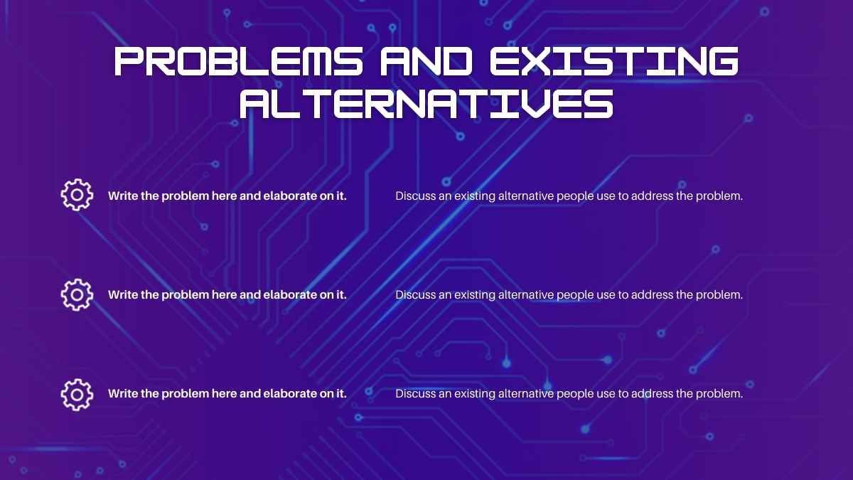 紫色の未来的な3Dデジタル変革提案書 - slide 6
