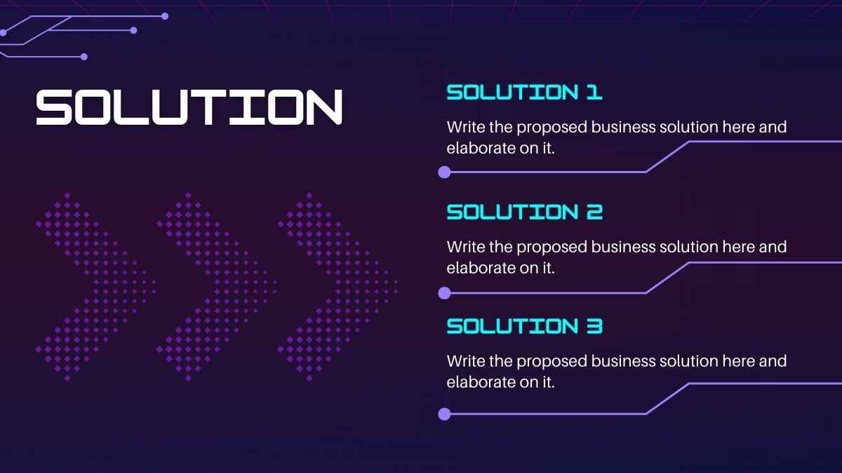 紫色の未来的な3Dデジタル変革提案書 - slide 7