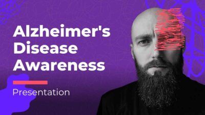 紫色のアルツハイマー病啓発