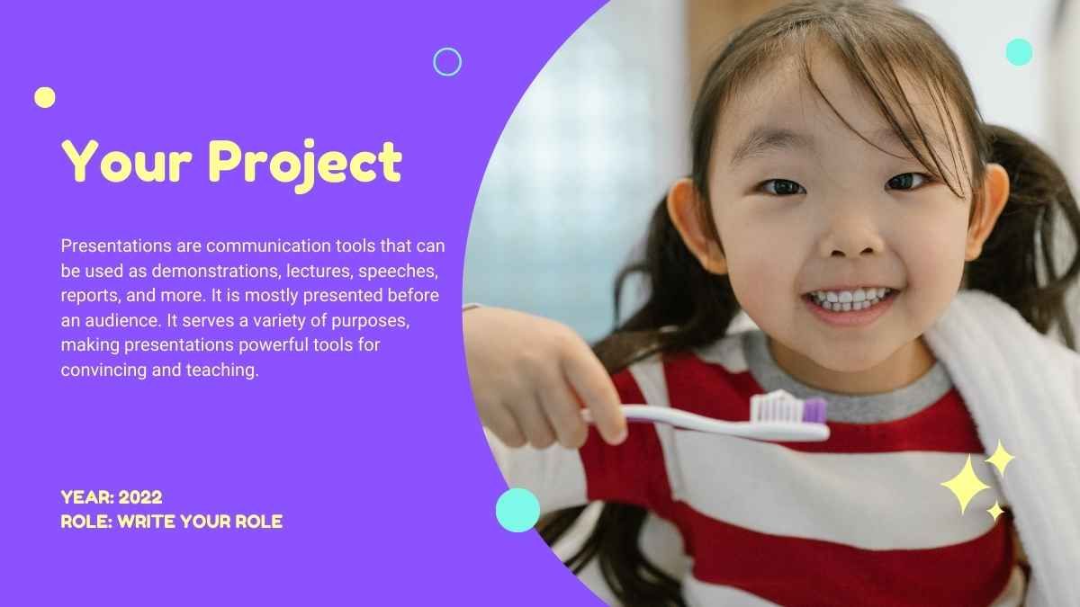Violet, Cute Pediatric Dentistry Center Presentation - slide 14