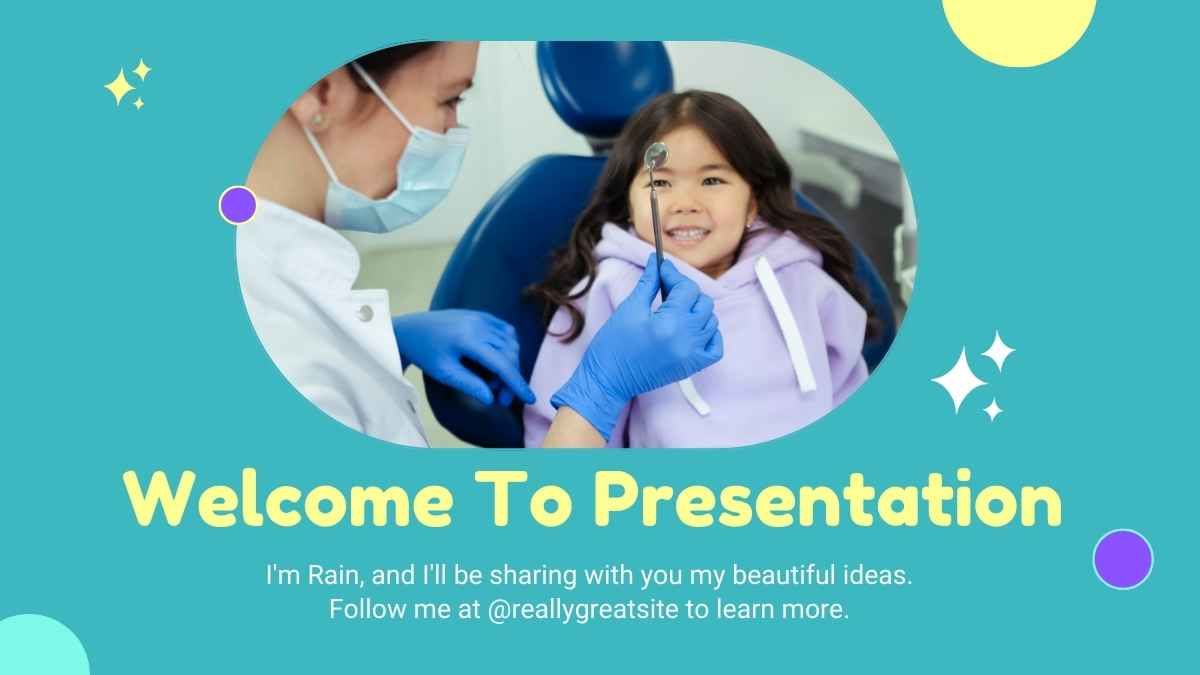 Violet, Cute Pediatric Dentistry Center Presentation - slide 4