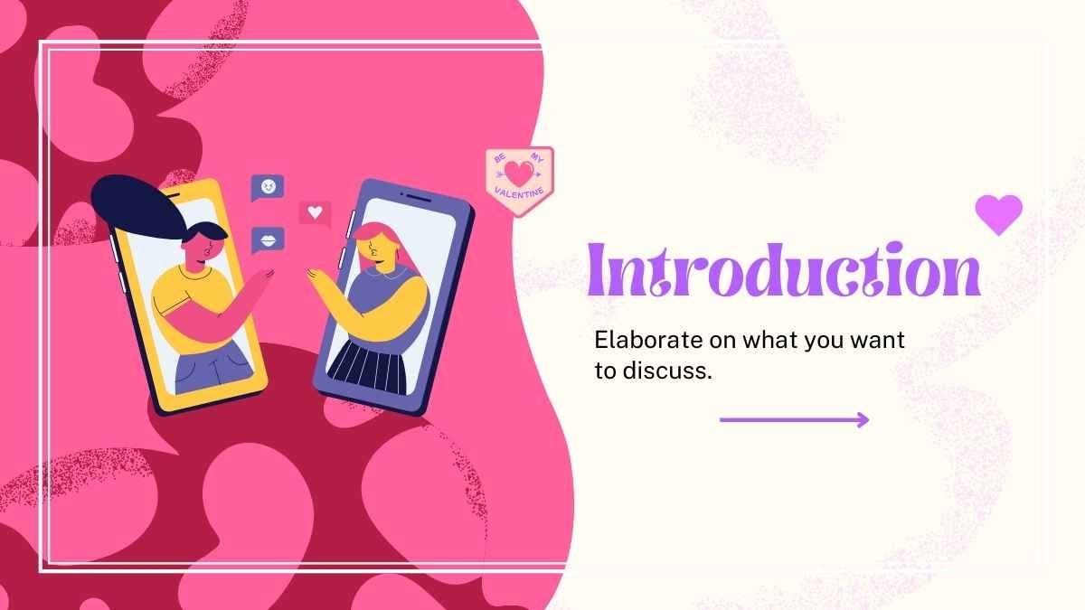 Red, Violet and Pastel Dating App Pitch Deck - slide 5