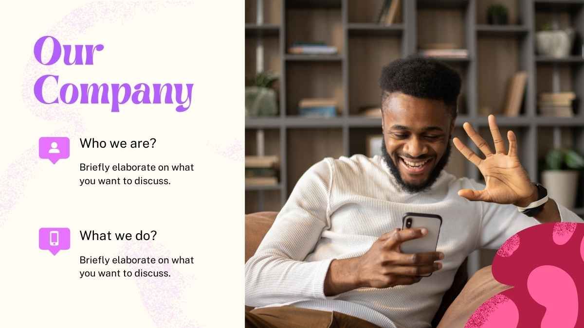 Red, Violet and Pastel Dating App Pitch Deck - diapositiva 7