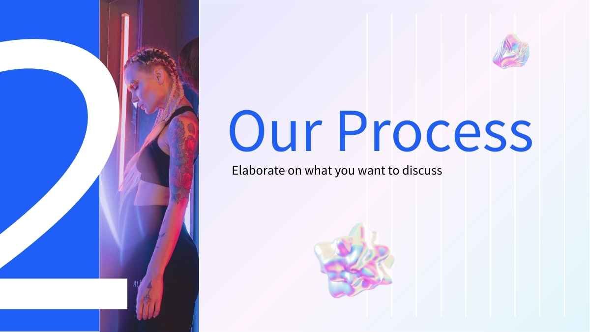 Blue, Pink, Neon, Futuristic Modern Pitch Deck Presentation  - diapositiva 9