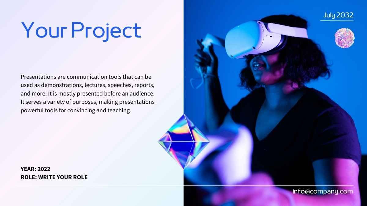 Presentación de Pitch Deck Moderna Futurista en Azul, Rosa, Neón - diapositiva 11