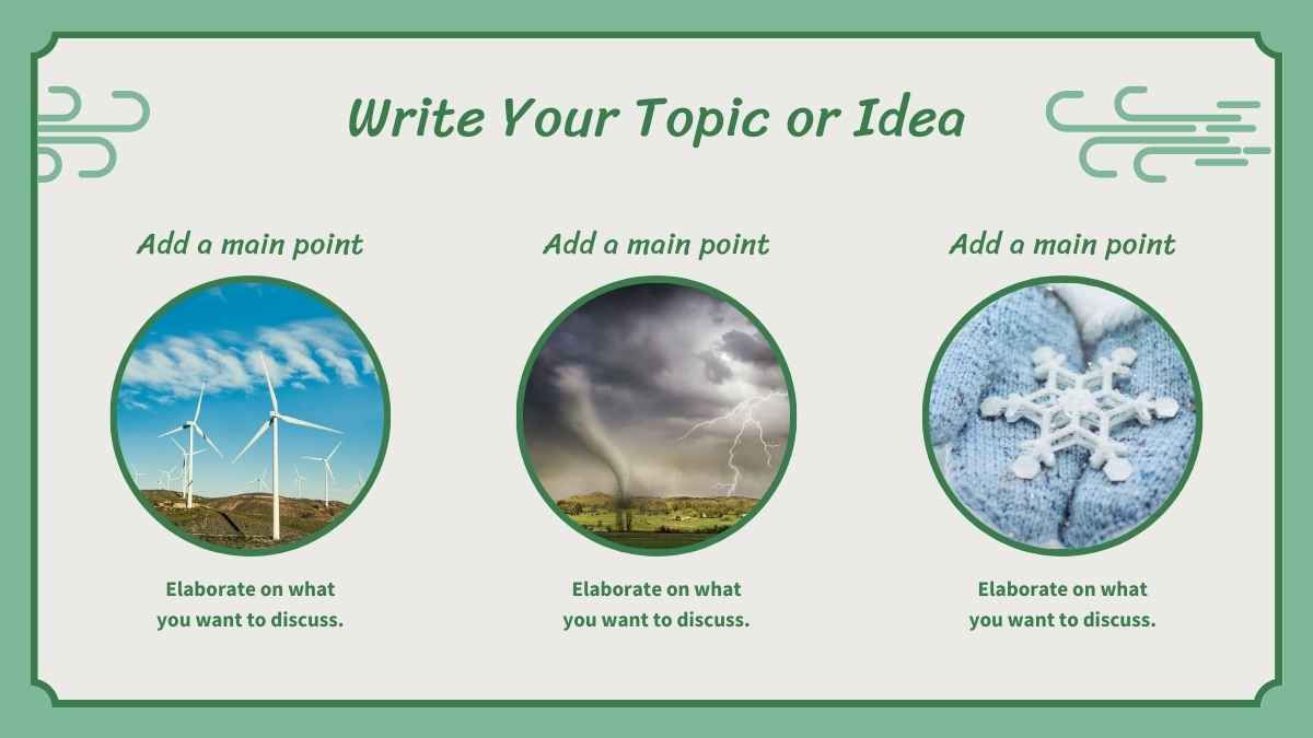 Cuaderno vintage verde de ciencias para la escuela secundaria sobre clima y tiempo - diapositiva 8