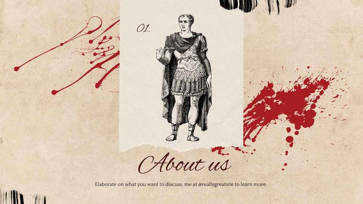 History Subject for High School Roman Empire Brown Scrapbook Educational - slide 3