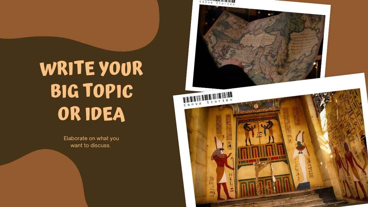Tema de historia para la escuela secundaria sobre el mundo antiguo, marrón y naranja, educativo e ilustrativo - diapositiva 12
