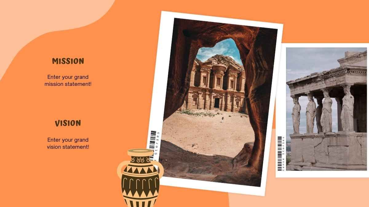 Tema de historia para la escuela secundaria sobre el mundo antiguo, marrón y naranja, educativo e ilustrativo - diapositiva 7