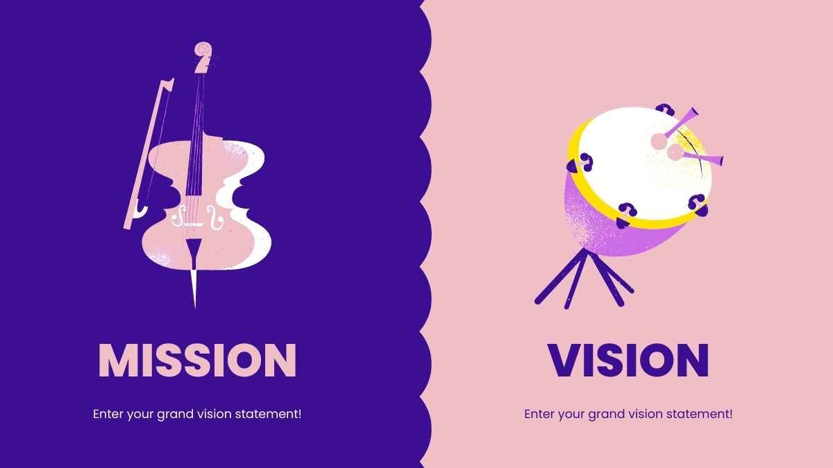 高校音楽理論の音楽科目のための紫と黄色のイラスト入り教育用 - slide 9