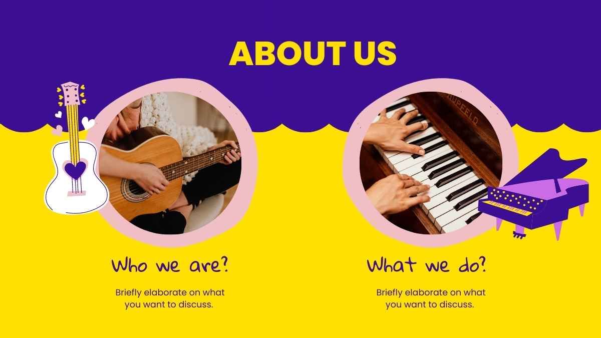 Music Subject for High School Music Theory Purple and Yellow Illustrated Educational Presentation - slide 5
