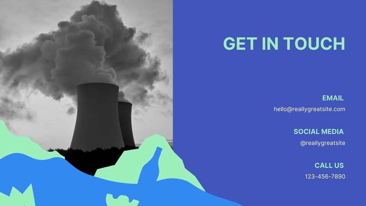 중학교 오염을 위한 블루 그래픽 과학 주제 - slide 13