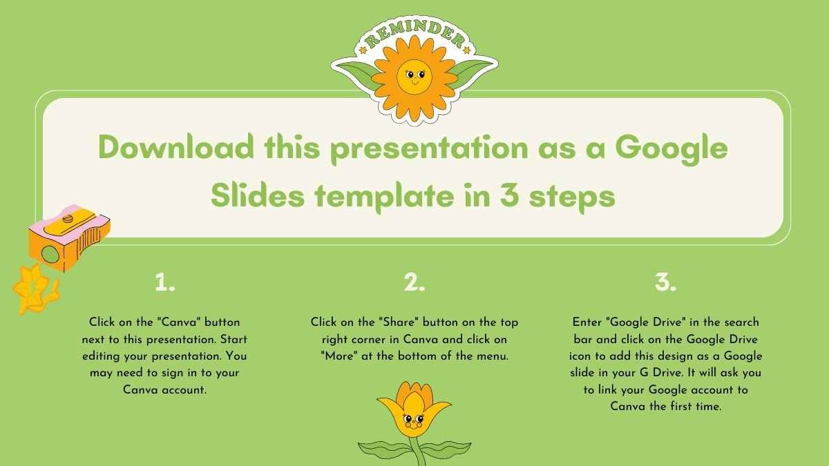 Cuaderno Online Presentación Ilustrativa Naranja y Verde - slide 3