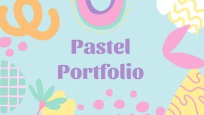 Presentación Empresarial Ilustrativa Cartera Pastel Amarillo y Morado
