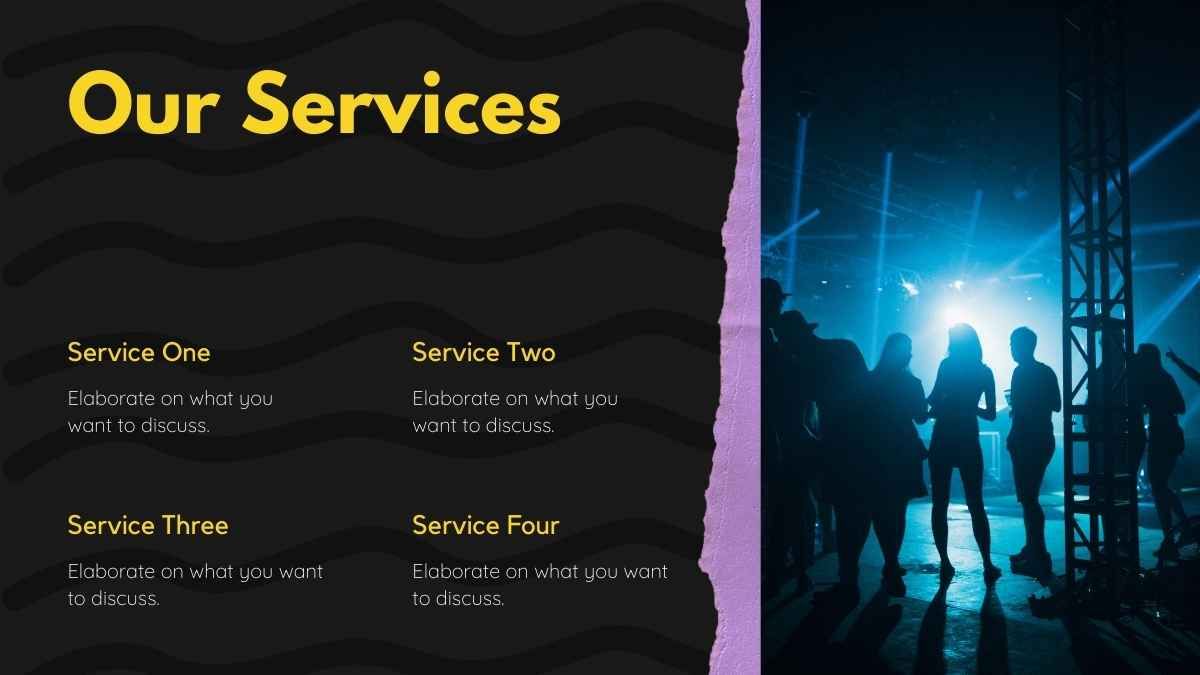 Pop Music Festival Marketing Plan Black and Yellow Creative Business Presentation  - slide 14