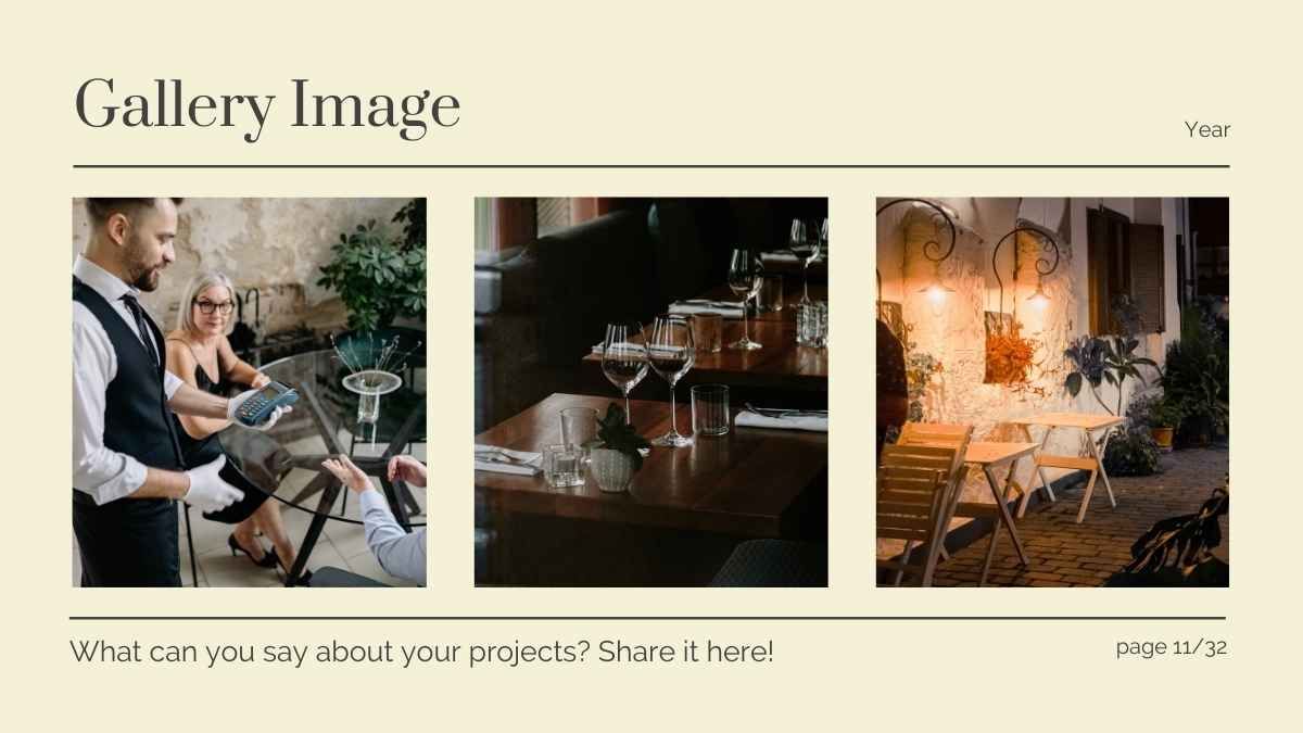 Presentación de negocio de restaurante minimalista y elegante - diapositiva 10