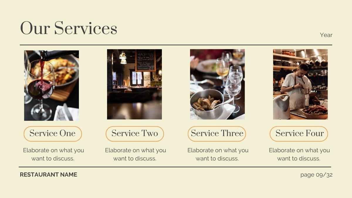 최소한의 우아한 레스토랑 사업 - slide 8