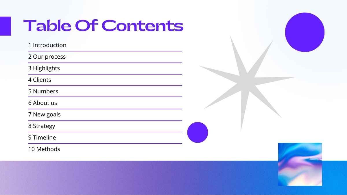 Propuesta comercial azul y violeta de agencia creativa - diapositiva 4