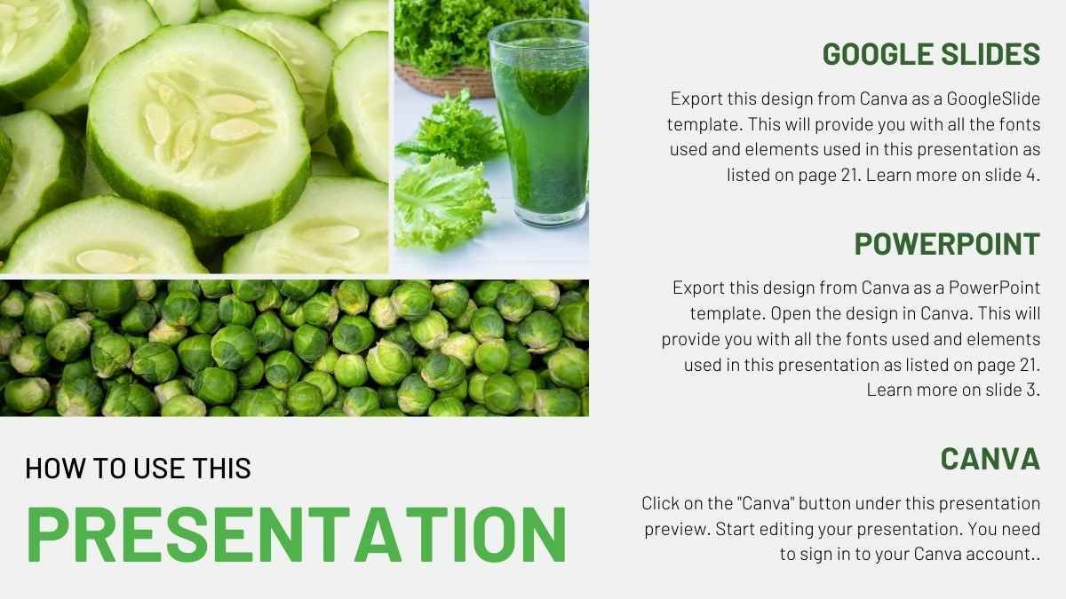 Presentación moderna de propuesta comercial de comida orgánica - slide 1