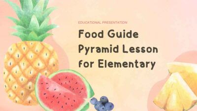 Aula sobre a pirâmide alimentar em aguarela para o ensino básico