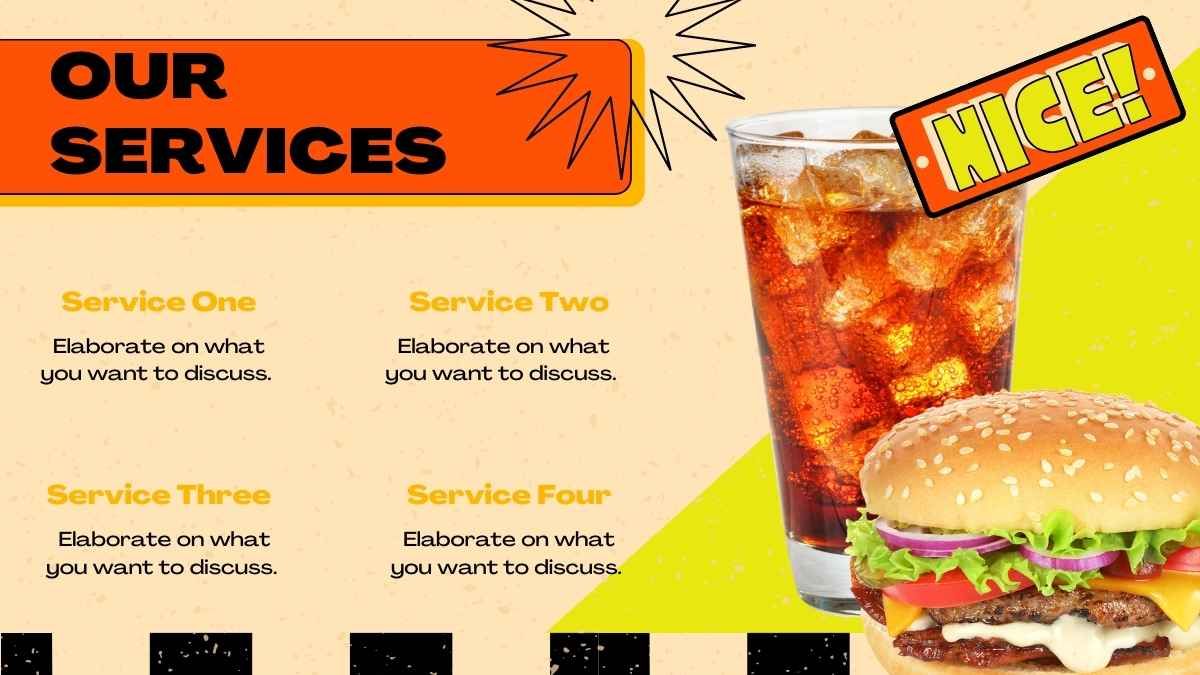 Tablero de menú retro de comida rápida - diapositiva 9