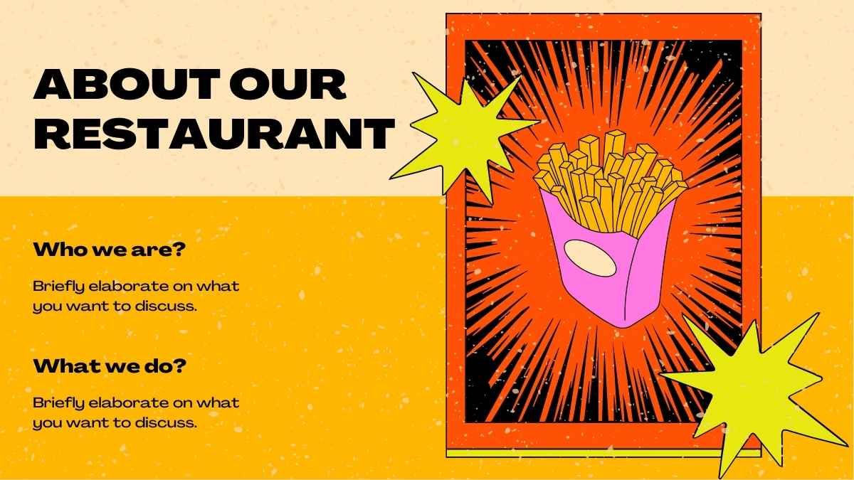 Presentación estilo retro de menú de comida rápida - diapositiva 7
