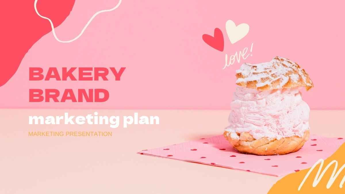 Cute Bakery Brand Marketing Plan Presentation  - diapositiva 0