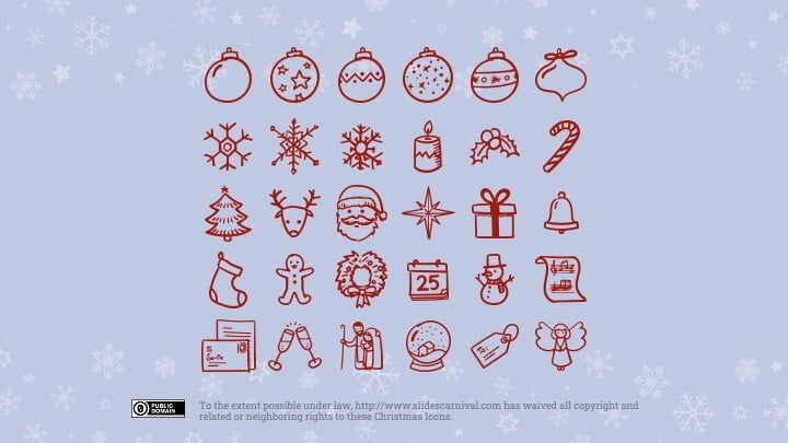 Elegant white Christmas Slides - slide 25