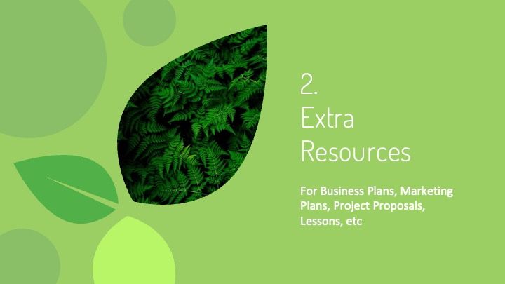Plantilla para presentación de medioambiente con hojas - diapositiva 25