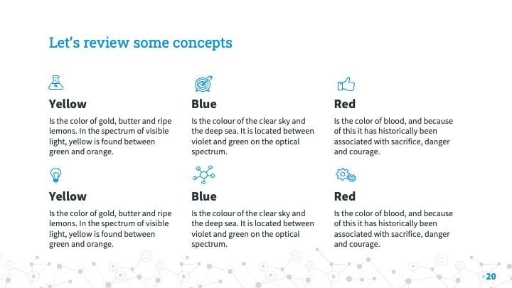 Conexões azuis - slide 19