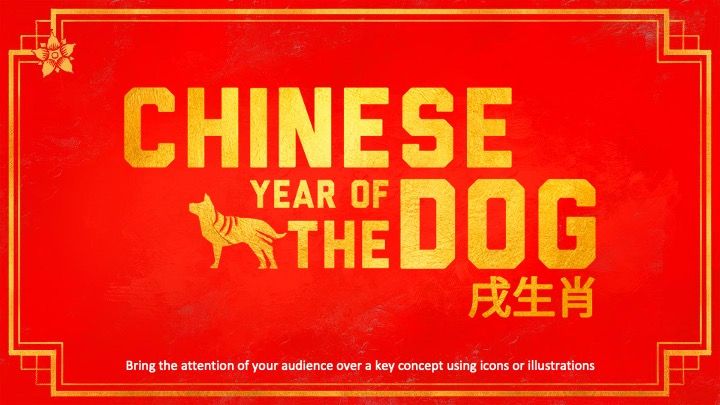 Año Nuevo Chino 2018 (El Perro) plantilla para presentación - diapositiva 6