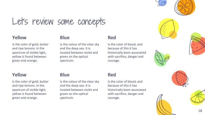 Colorful Fruits - slide 17