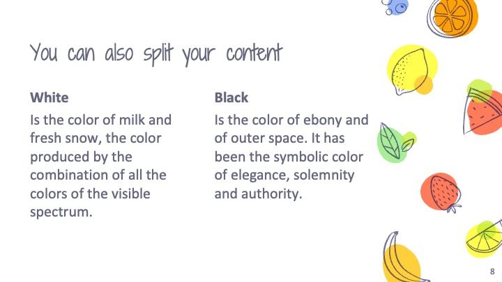 Colorful Fruits - slide 7