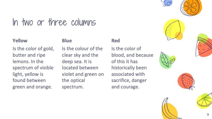 Frutas coloridas - slide 8
