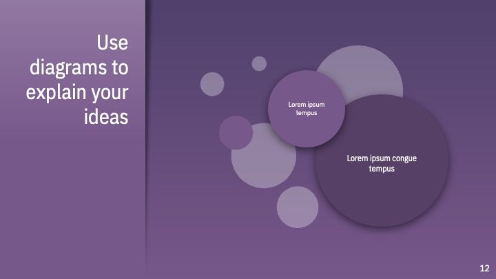 Plantilla para presentación violeta profesional - diapositiva 11