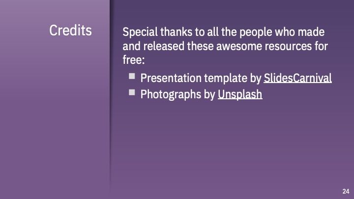 Plantilla para presentación violeta profesional - diapositiva 23