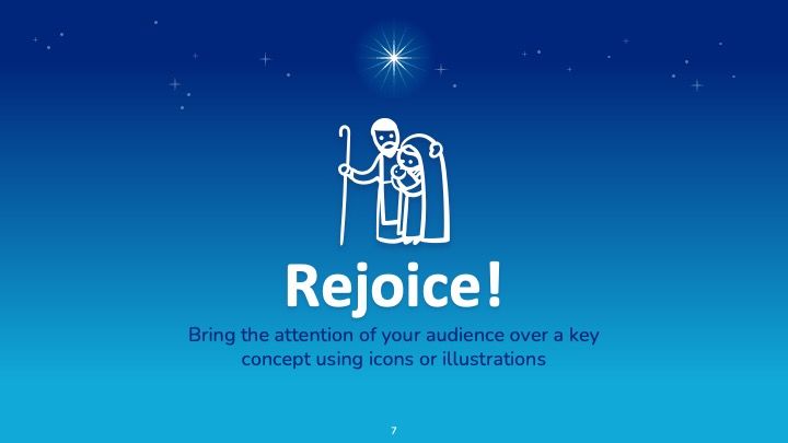 Christmas with Nativity scene - slide 6