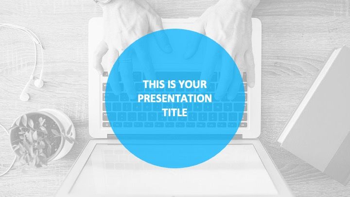 Plantilla para presentación azul profesional - diapositiva 0
