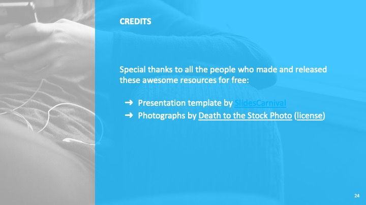 Plantilla para presentación azul profesional - diapositiva 23